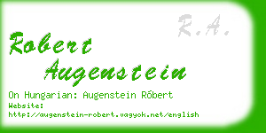 robert augenstein business card